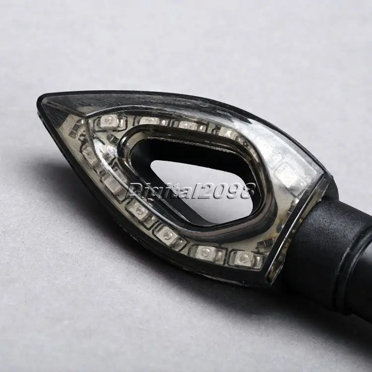 Yetaha 4Pcs Motorbike Turn Signal Indicators Universal 12 LED Motorcycle Amber Light Blinker Lights lamp For Honda Yamaha |