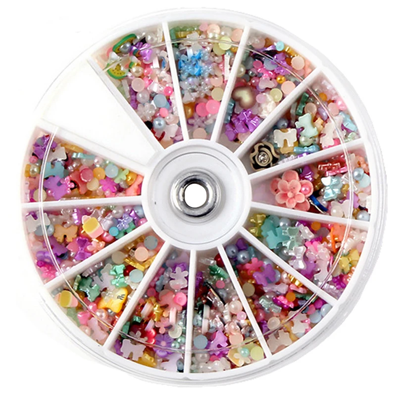 5 кор./лот 1200 шт. для гелевого маникюра|rhinestone art|diy naildiy glitter |