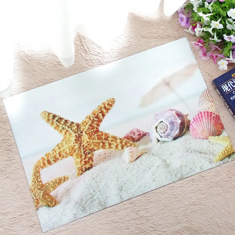 Резиновая нескользкая подошва Cat уйти Ванная комната пол ковры передней двери