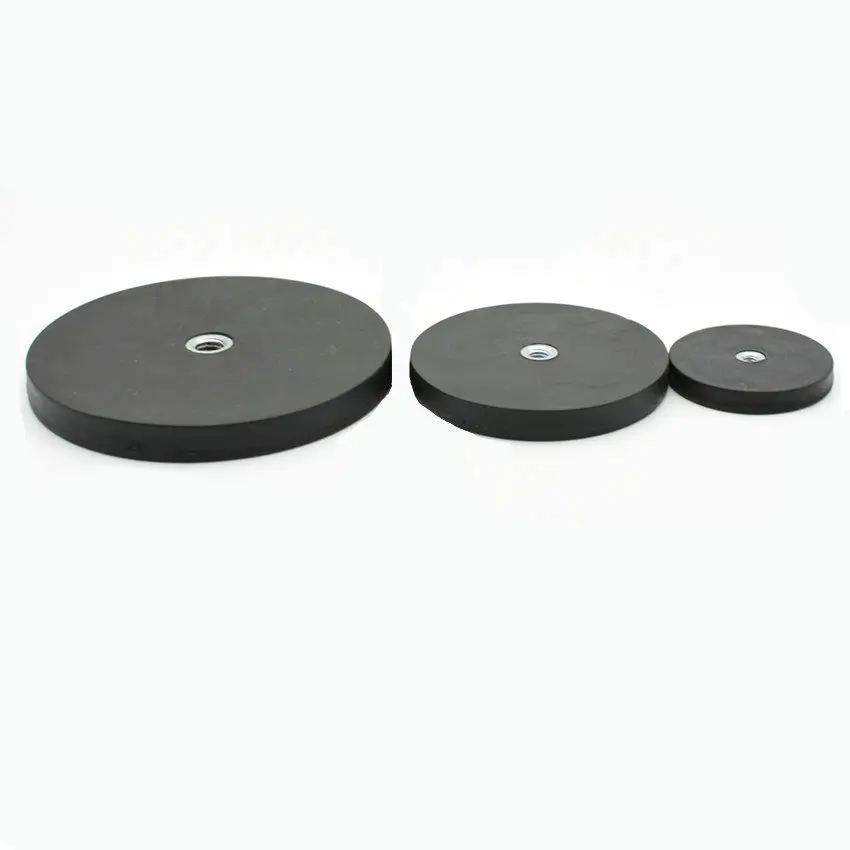 Магнитный Диск NdFeB с резиновым покрытием диаметром 43/66/88 мм 2 4 шт.|magnet disc|strong neodymium