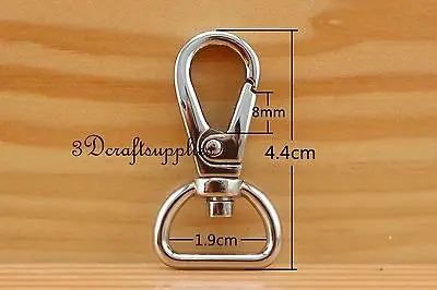Застежки-карабины зажимы Вертлюг крючок из никеля 19 мм 6 шт. T5 | Багаж и сумки