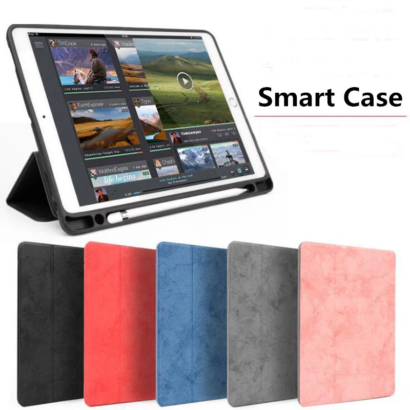 Чехол для iPad Air 3 10,5 A2123 A2152 из искусственной кожи с держателем карандашей противоударный умный чехол для iPad Pro 10,5 Funda+ пленка