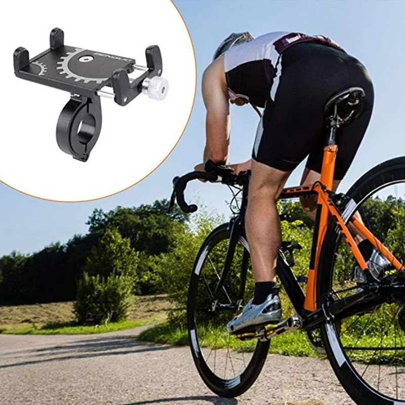 Алюминиевый универсальный велосипедный держатель для телефона MTB горный велосипед мотоцикл руль зажим подставка для 3,5-6,5 дюймов gps IPhone