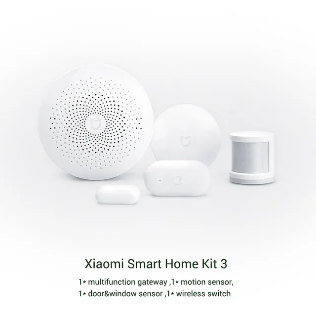 Xiaomi умный дом автоматизация Многофункциональный шлюз двери окна человеческого тела датчик температуры и влажности Датчик беспроводной переключатель - Цвет: Kit 3