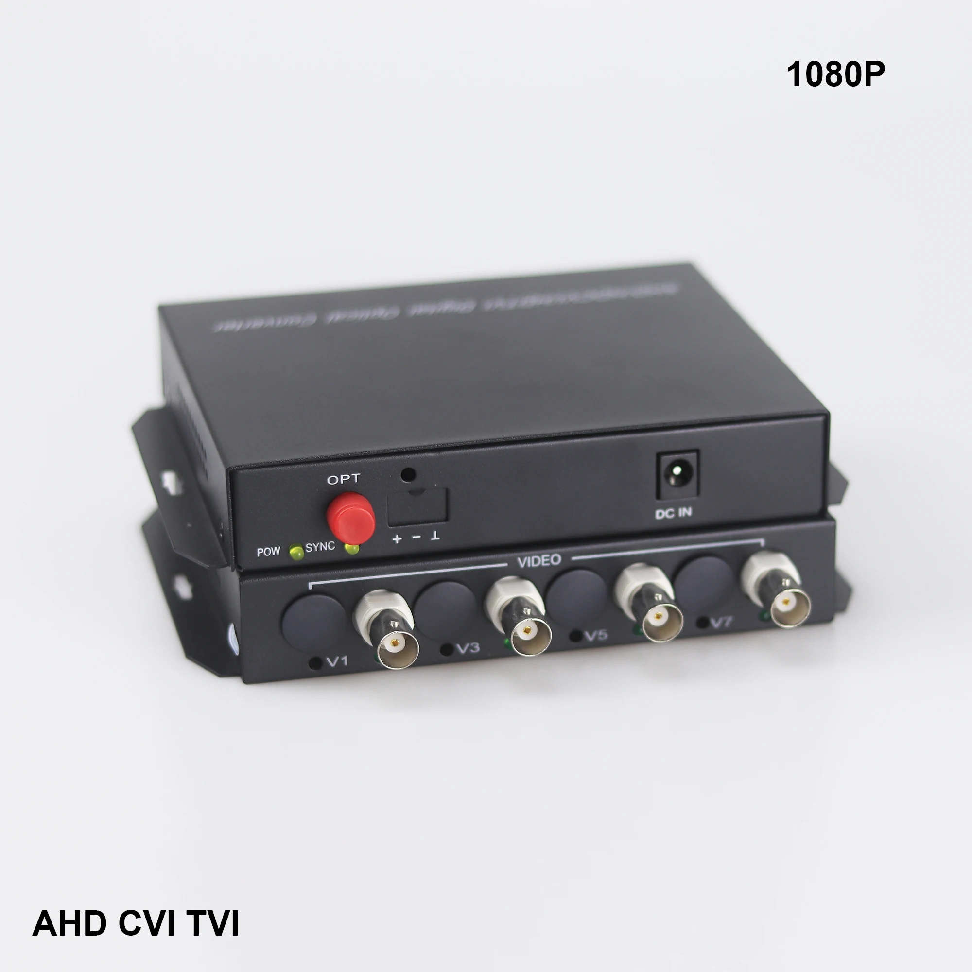 4 CHannel AHD CVI TVI 1080P video Fiber optical converter  Hikivsion dahua camera FC fiber optic transmitter
