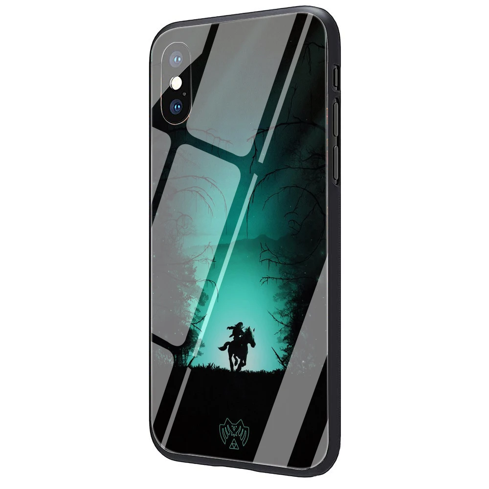 G4 Легенда о Зельде из закаленного стекла ТПУ черный чехол для iPhone 5 5S 6 6s 7 8 plus X XR XS 11 pro Max - Цвет: G4