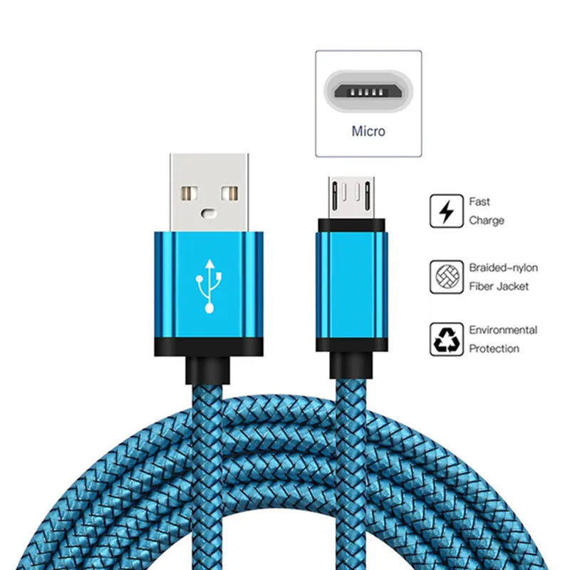 Короткий Micro usb кабель для быстрой зарядки Samsung Galaxy M10 A10 A7 2018 S7 S6 S4 провод