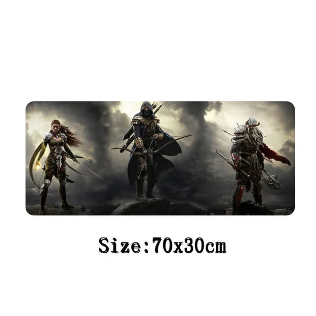 6 Большой игровой коврик для мыши the elder scrolls v skyrim, 70x30 см, фиксирующий край, лучший подарок для друга, коврик для ноутбука - Цвет: 6