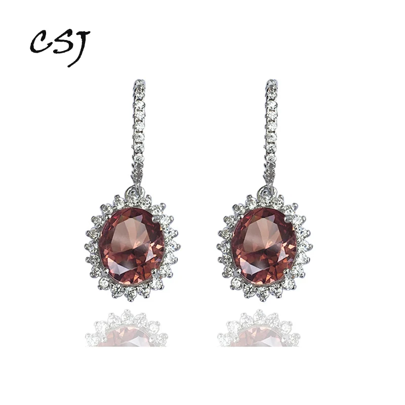 Женские серьги из серебра 925 пробы с зултанитом | Украшения и аксессуары