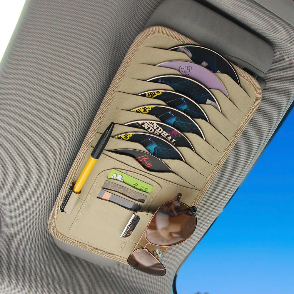 Car Sun Visor Clip Sunglasses Card Pen CD for opel astra vectra b octavia 2 citroen xsara picasso radio din android volvo | Автомобили и