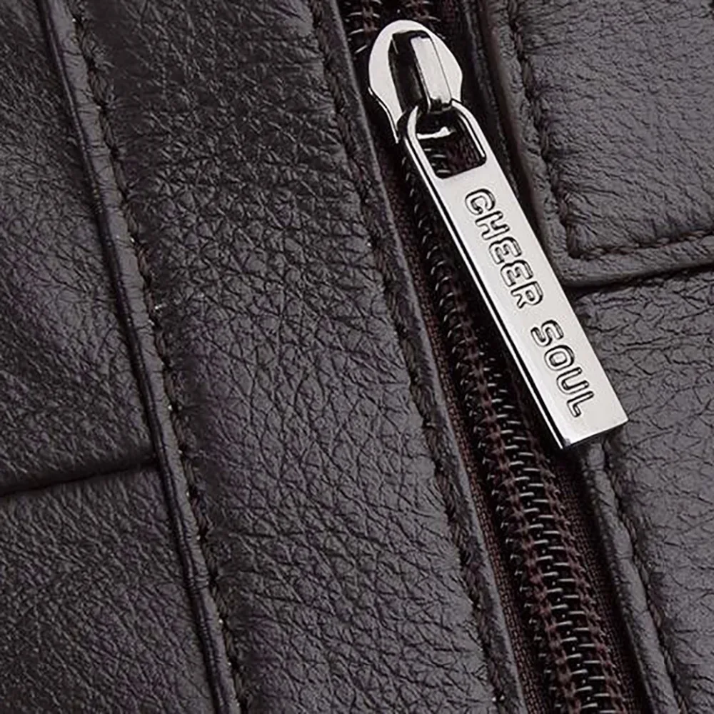 

High Quality Genuine Leather Messenger Shoulder Bag Men Fashion Business Designer Famous Brand Male Cross Body Tote Bags Handbag