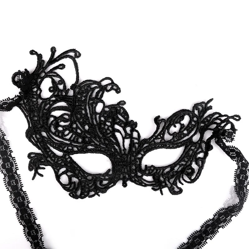 10pcs/lot Halloween Mask Black Sexy Lady Lace Cutout Eye Deguisement Cosplay Party Masquerade s|lace mask|lady lace maskmasquerade masks |