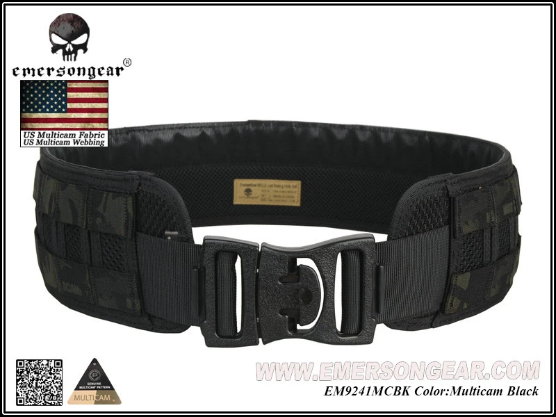 Emersongear мужской охотничий боевой военный пояс Emerson MOLLE несущий тактический ремень EM9241 черный койот мультикам