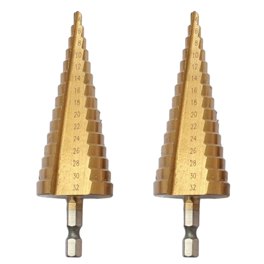 

1pc HSS High Speed Steel Titanium Step Drill Bits 4-32mm Step Cone Cutting Tools Steel Woodworking Wood Metal Drilling