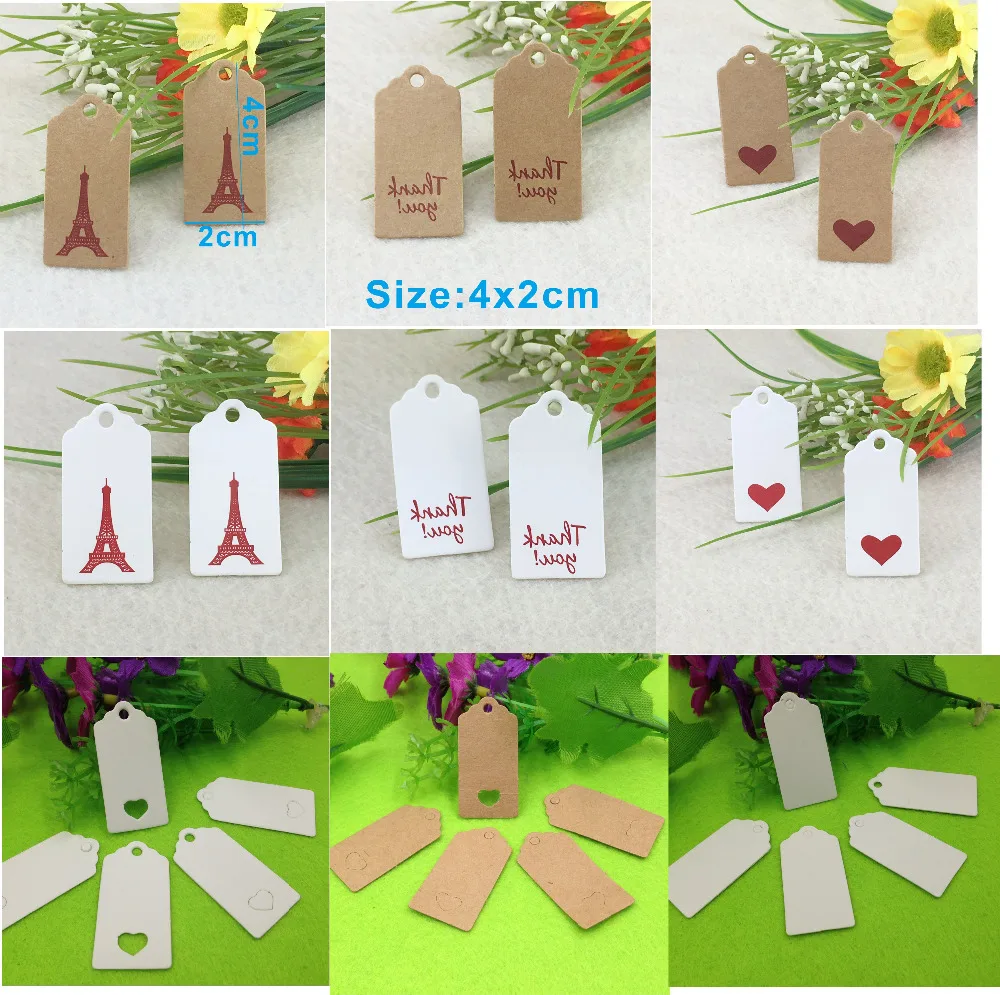 Крафт-бумага для печати 3 5x3 5 см 100 шт. ручная работа тег с надписью love
