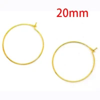 best quality 1000 pcs gold color earring hoops wine glass charm rings 20mm diy findings jewelry makingw00864x10