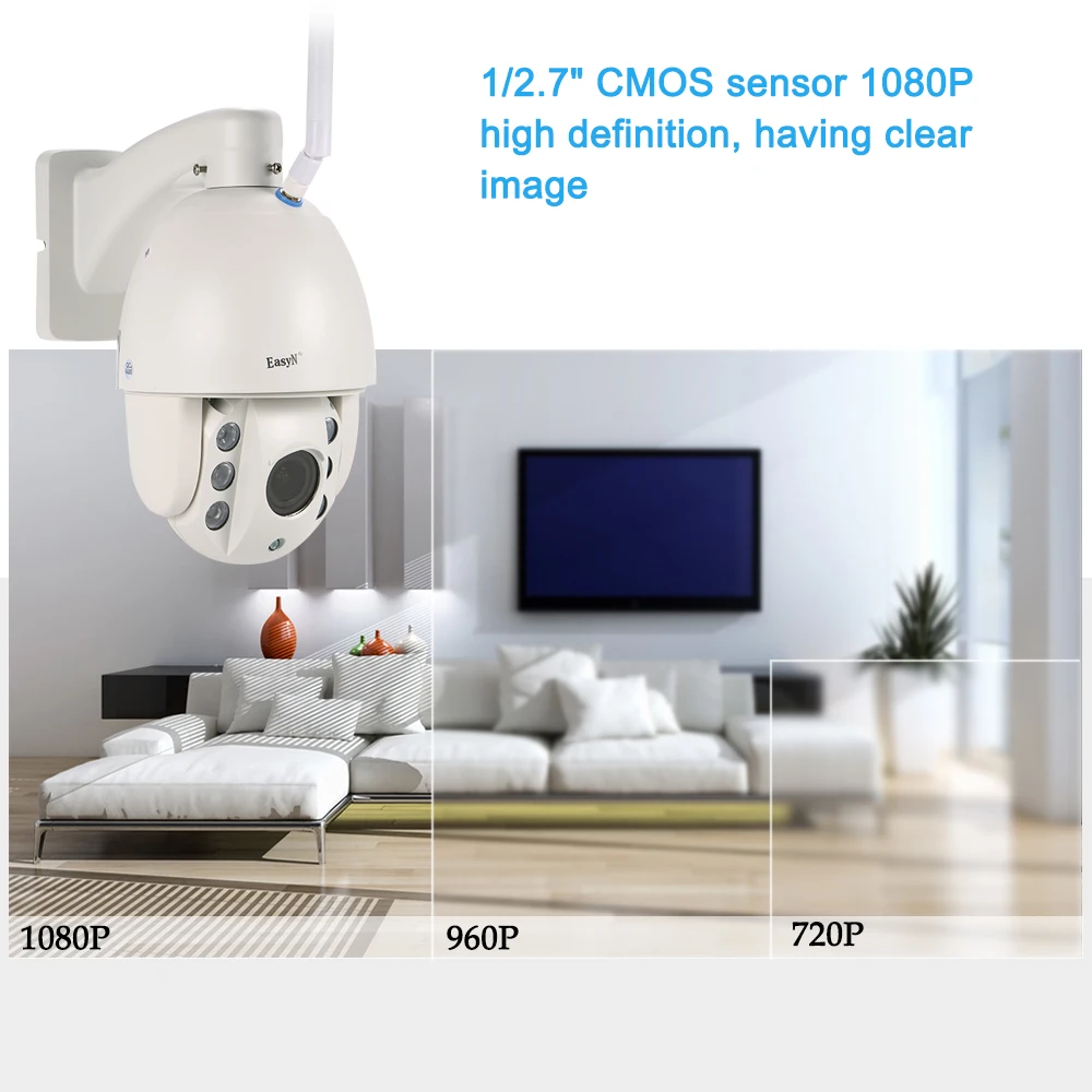 Ip камера Wi Fi 1080P PTZ 2 8 12 мм с картой 16 ГБ безопасности WIFI датчик движения ночное