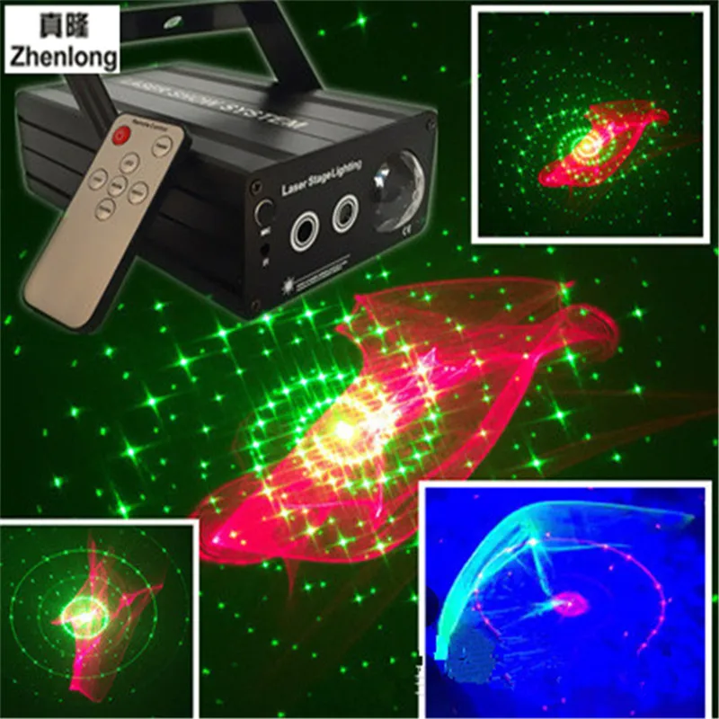 DJ лазерный сценический свет полноцветный RGB проектор красный 200 МВт зеленый 100 мВт