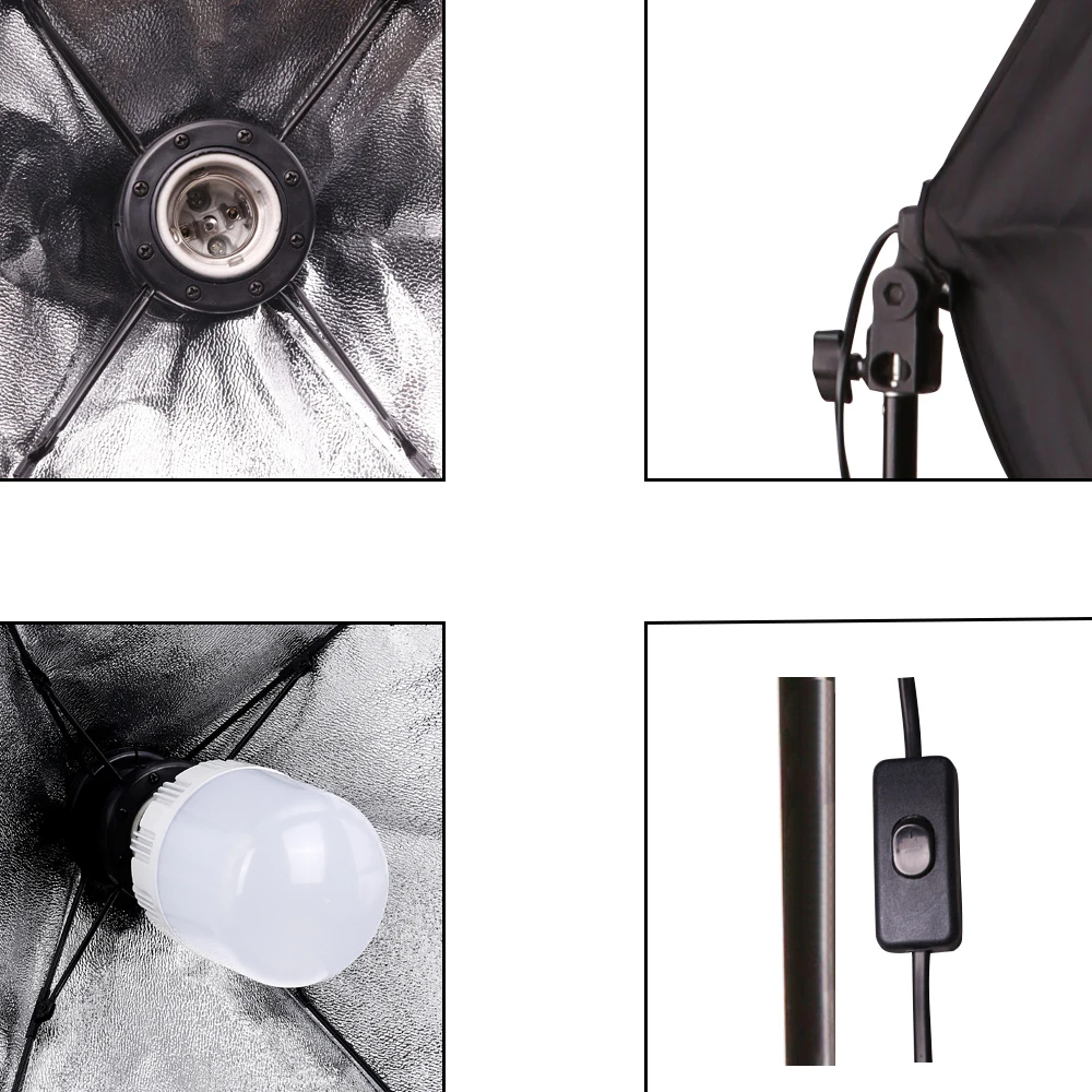 ZUOCHEN фотостудия светодиодный светильник софтбокс светильник ing Kit 4 фонов для фотографии съемки Facebook Live