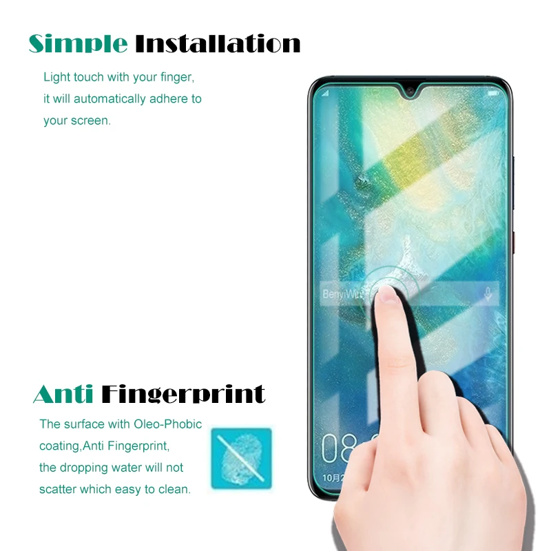 Закаленное стекло премиум-класса 9H для Huawei Mate 20 2 шт. защита экрана прозрачная