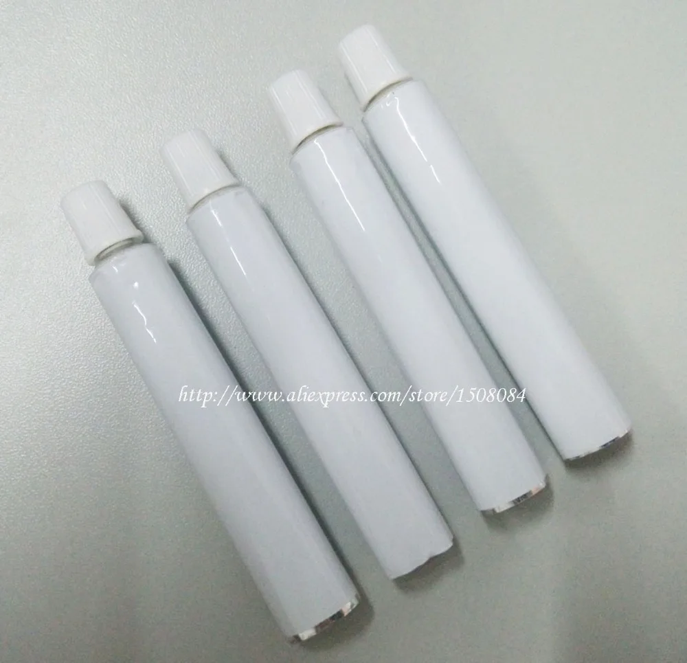 LOT OF 100Pcs New 5ml Aluminum Empty Toothpaste Tubes w/ Needle Cap Unsealed