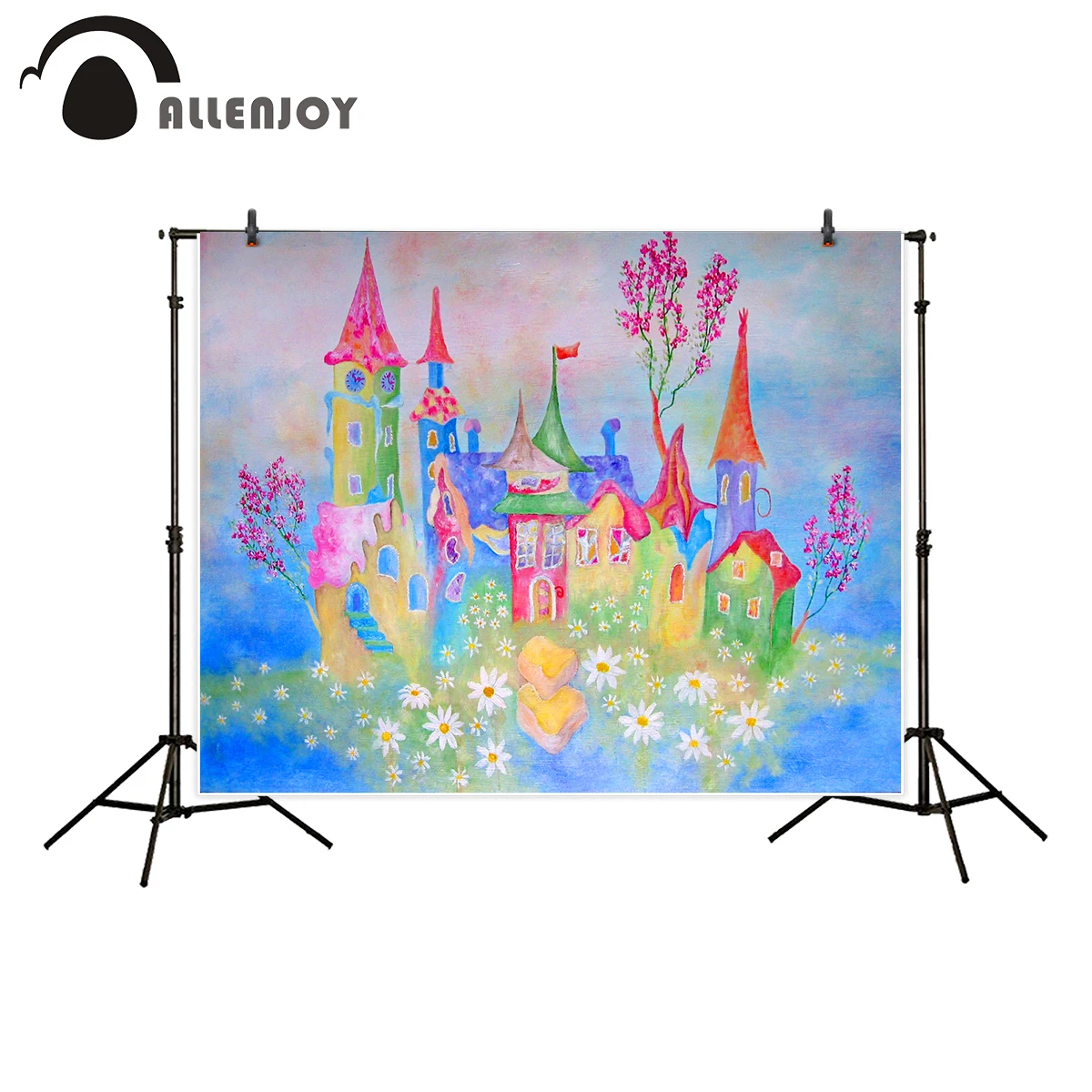 

Фон для фотосъемки Allenjoy, оригинальный фон для детской комнаты с масляной картиной, Детская мечта, городской фон для фотостудии, Фотокамера