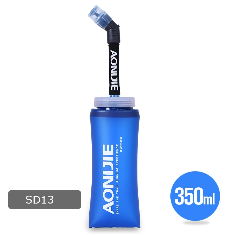 AONIJIE Спортивная BPA Складная мягкая фляжка, сумка для воды, бутылка для воды, чашка, чайник, гидратационный пакет, резервуар для воды - Цвет: 350ML. SD13