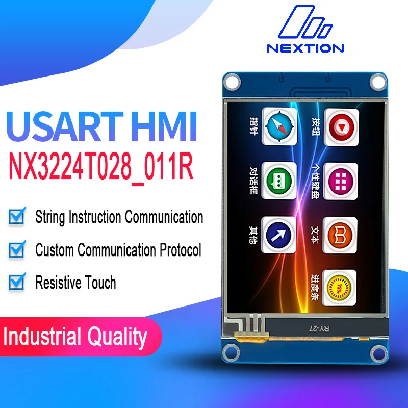 2," NX3224T024 Nextion Basic HMI Smart USART UART серийный резистивный сенсорный TFT ЖК-модуль панель дисплея для Arduino RaspBerry Pi
