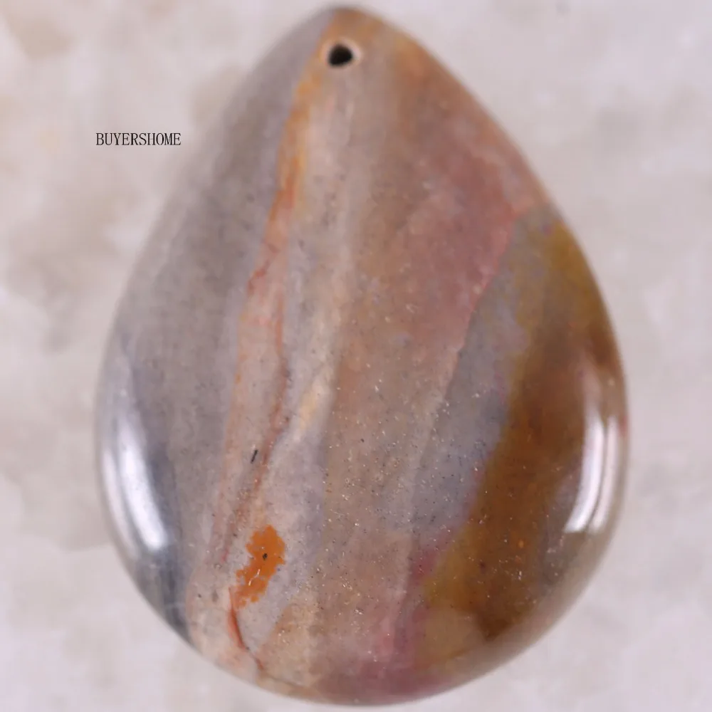Натуральный камень капли воды Howlite Сердолик розовый Родонит Кристалл оникс опал Лабрадорит унакит кулон 1 шт