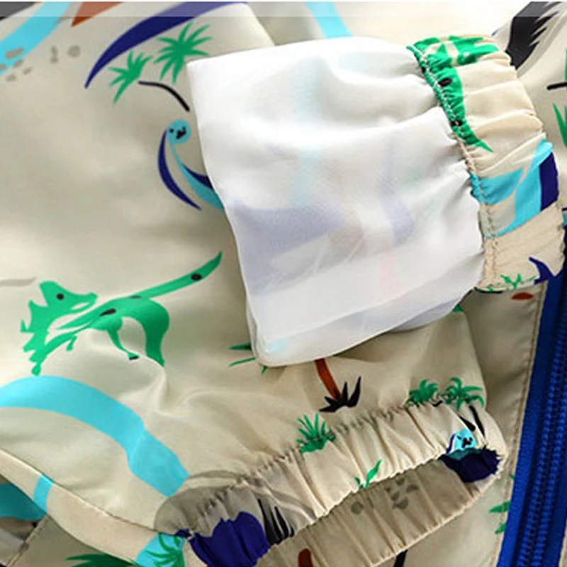 5 шт. с капюшоном мальчиков верхняя одежда дети динозавров печатных куртки пальто