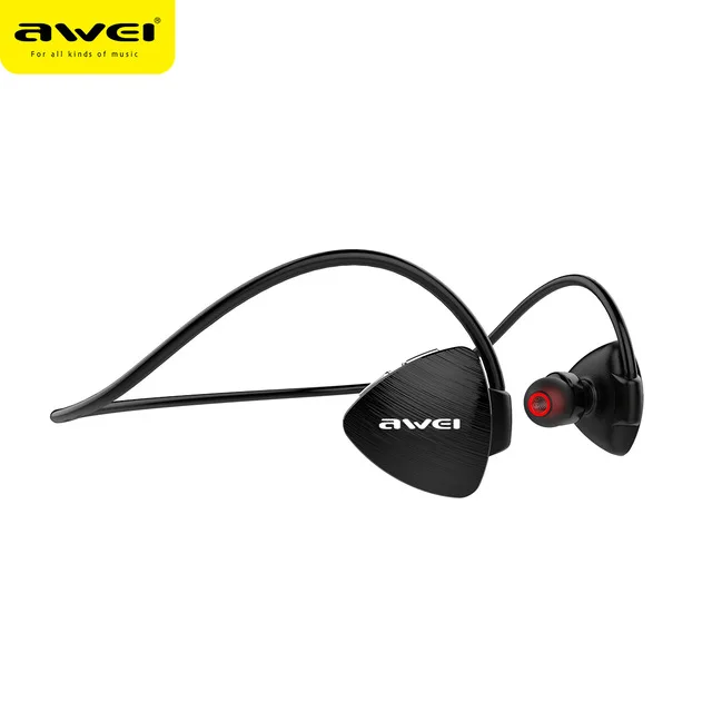 Black DRXENN Awei A847bl Bluetooth наушники водонепроницаемые спортивные беговые беспроводные наушники стерео бас гарнитура с микрофоном - Color: Black
