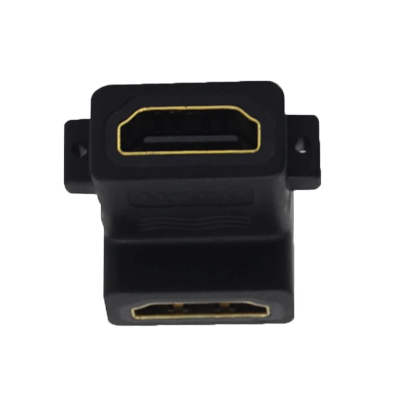 Фото 90 градусов HDMI адаптер Женский на разъемы преобразователи Поддержка Audio Return Channel 90 градусов HDMI адаптер Женский на разъемы преобразователи Поддержка Audio Return Channel