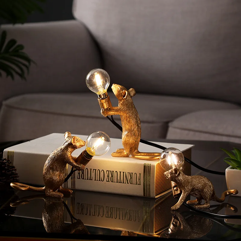 Seletti Morden Mouse настольные лампы светодиодный прикроватный столик лампа для