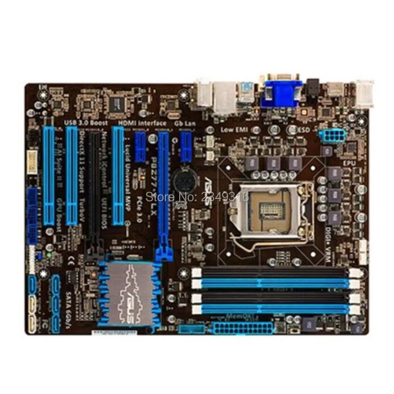 Материнская плата LGA 1155 DDR3 32 Гб USB3.0 для десктопного компьютера Asus P8Z77-V LX