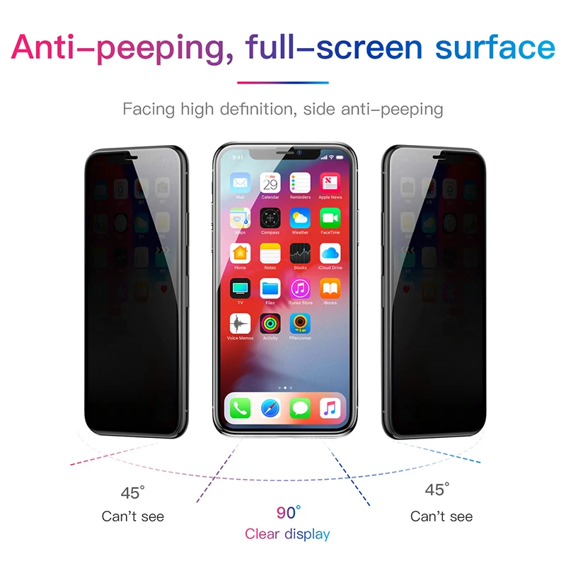RUIPHONE 0 23 мм 6D Защита экрана для iPhone Xs XR Max защитное стекло полное покрытие
