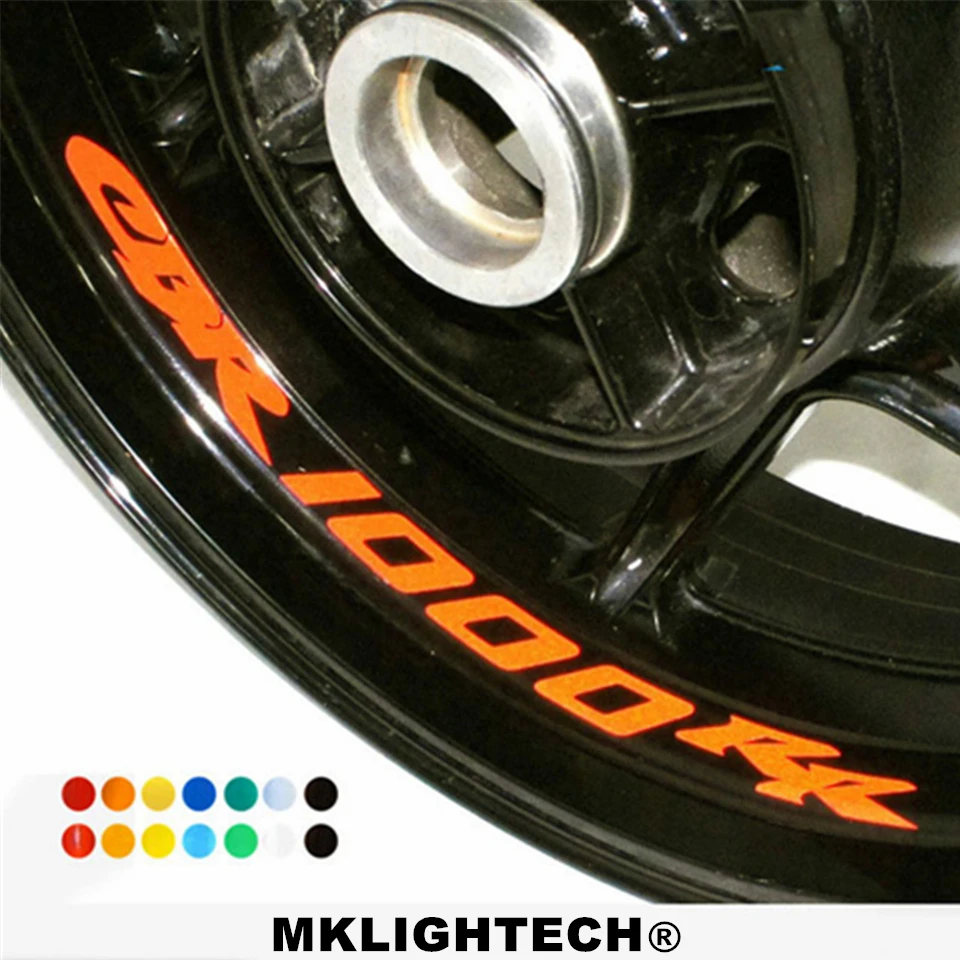 Mklighttech 8 X пользовательские внутренние обода наклейки колеса Светоотражающие