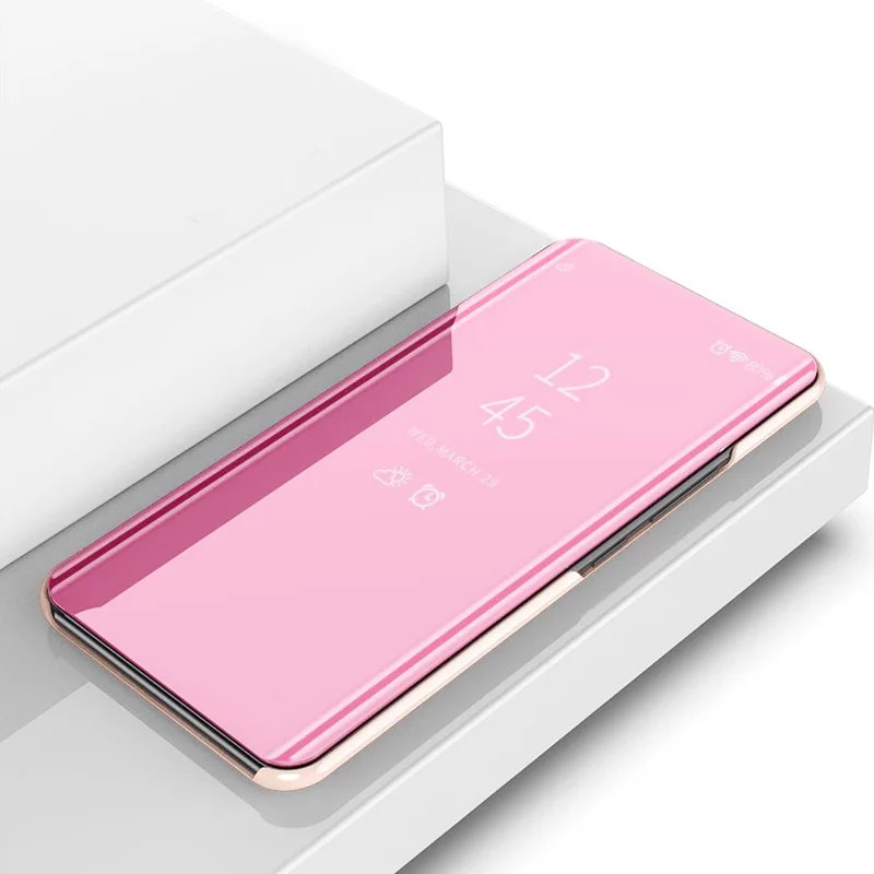 Роскошный прозрачный флип-чехол s Smart Mirror сотовый Чехол для телефона чехол One plus six