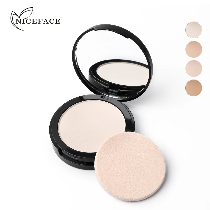 NICEFACE профессиональная пудра для лица матовая отделка долговечная свободная