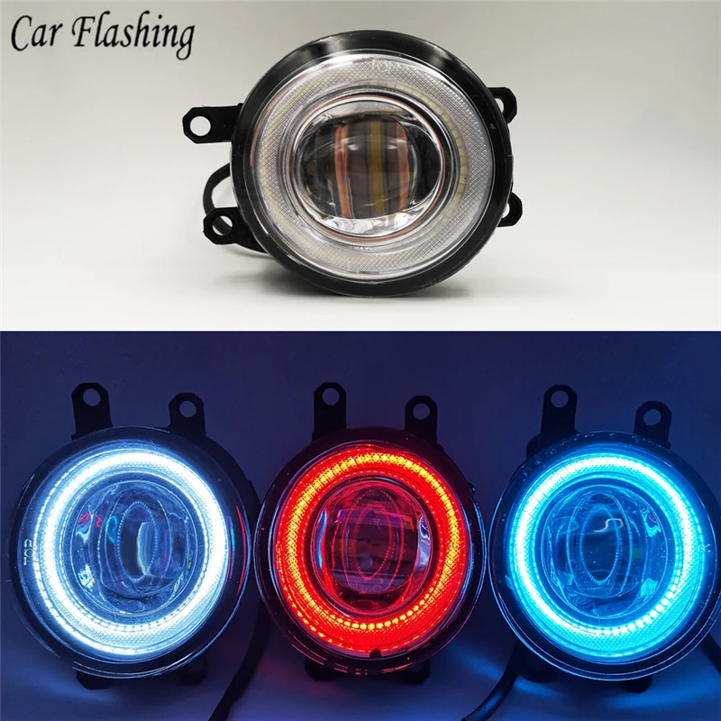 Автомобиль мигает 2 шт. светодиодный ангельские глазки Противотуманные фары DRL