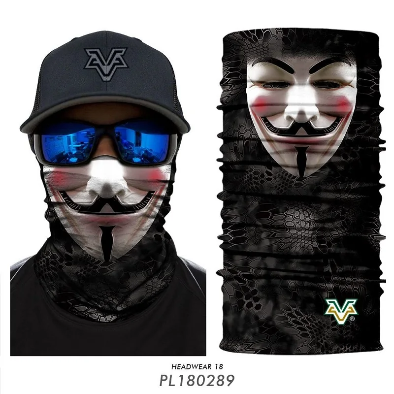 Balaclava Men Women Clown Joker Halloween Face Mask Dust Proof Bike Neckerchief Motorcycle Kerchief Hike Guard | Спорт и развлечения