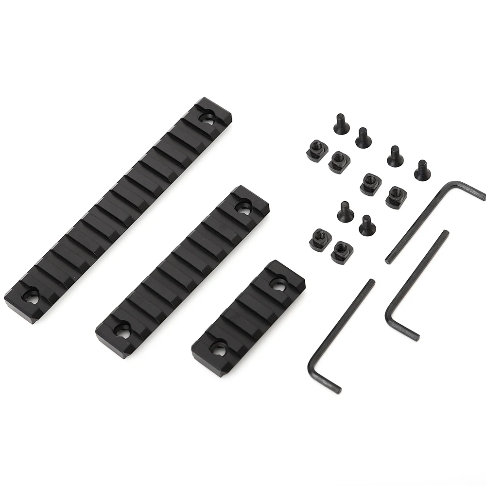 AR15 rail Aluminum M-Lok 5 9 13 Slot Picatinny/Weaver Rail Handguard Section set AR-15 MLOK 20 мм Picatinny | Спорт и развлечения