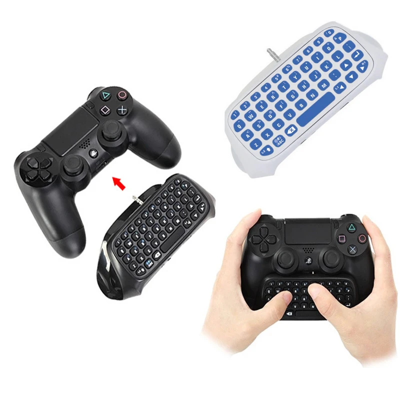 

Mini Bluetooth Wireless Message Keyboard Joystick Chatpad for Sony Playstation 4 PS4 Slim Pro Gaming Controller Gamepad