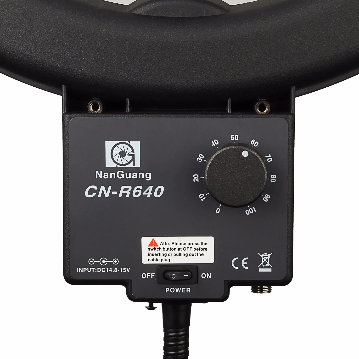 NanGuang CN-R640 5600 К LED видео Студийный свет 640 светодио дный макросъемке кольцо свет день освещения кольцевая лампа для DSLR Камера