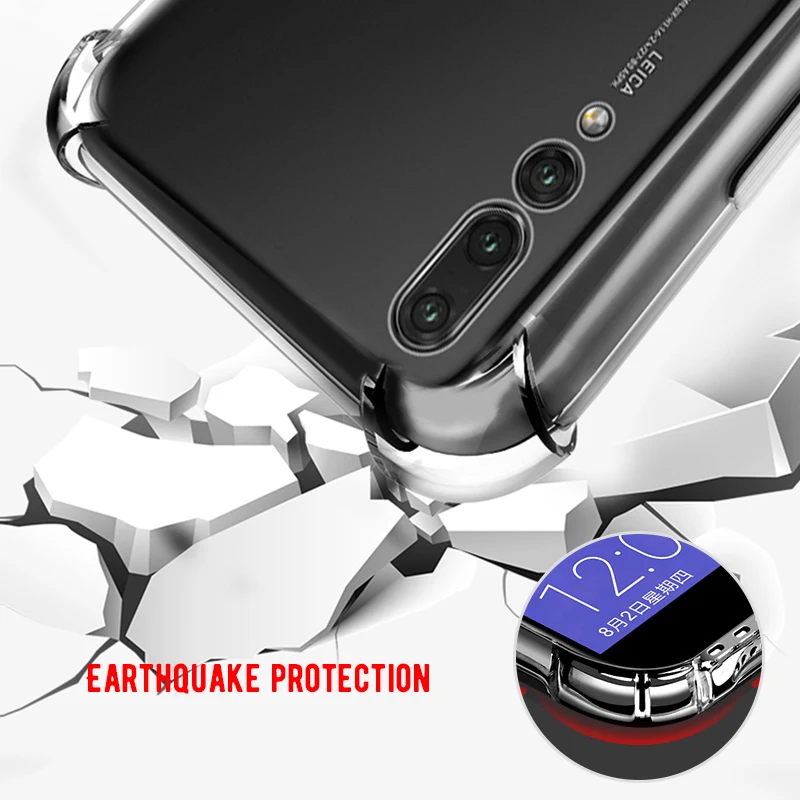 Противоударный мягкий силиконовый чехол из ТПУ для Huawei P20 Lite Pro Nova 3i Mate 10 20