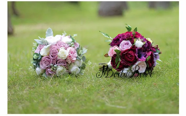 

modabelle Dusty Pink Wedding Bouquet For Sale 2018 New Design Rose Bridal Bouquet Artificial Bridesmaid Hand Holding Flowers