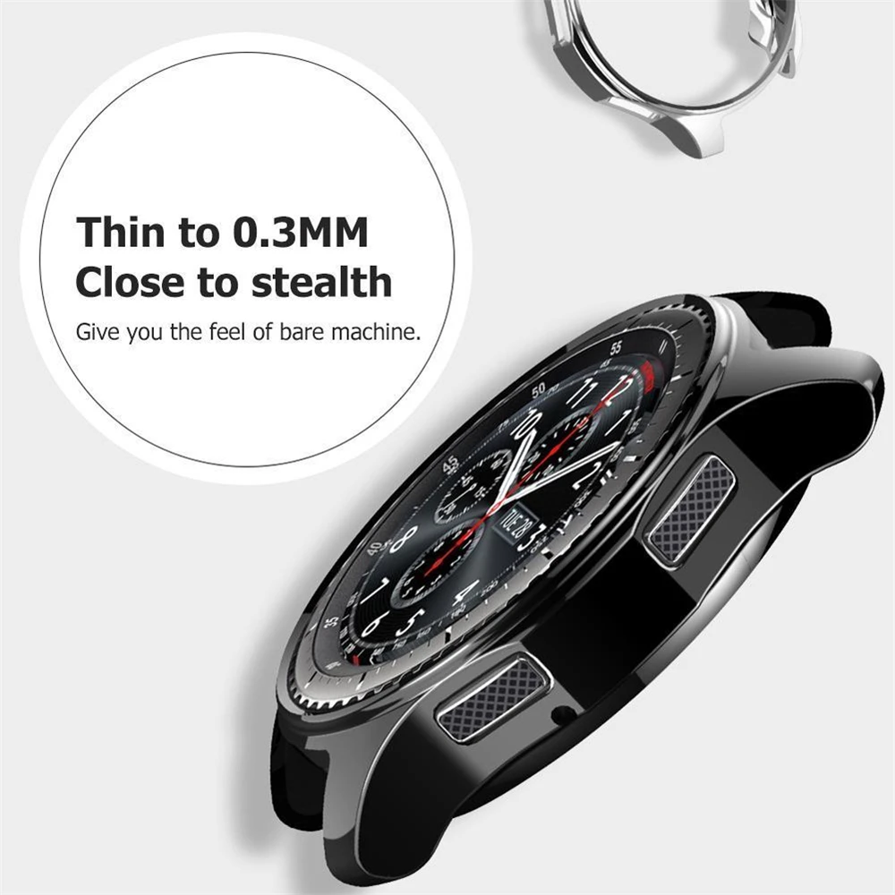 Модный силиконовый чехол для часов из ТПУ мягкий футляр Samsung Gear S3 Galaxy Watch 46 мм 42