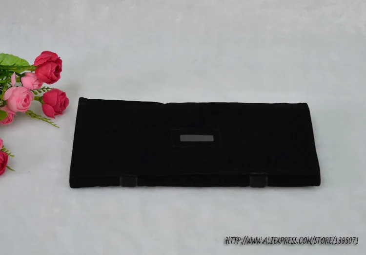 Черный бархатный ювелирный набор сумка для хранения ювелирных изделий дорожная