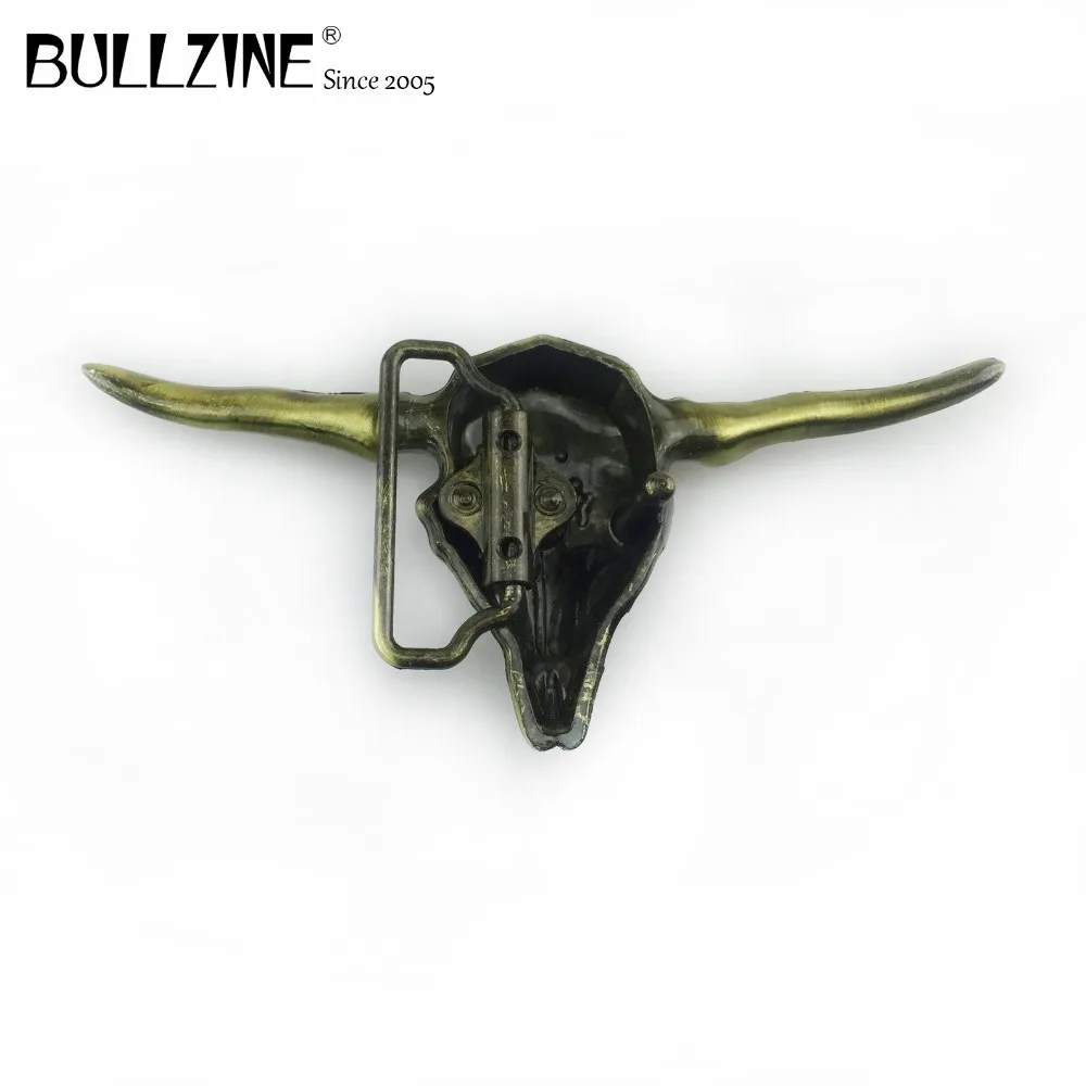 Bullzine в западном стиле виде Головы Быка под джинсы ковбойский ремень подарок