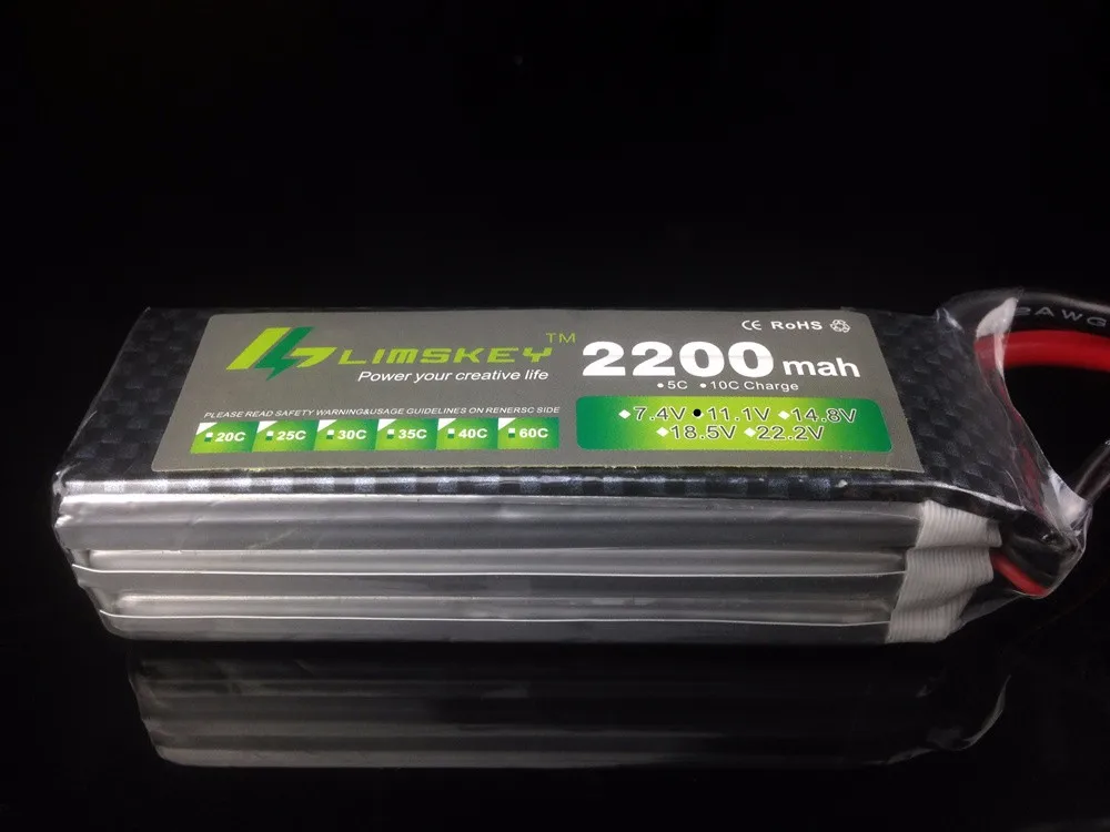 Limskey батарея для дрона 11,1 В 2200 мАч 25C MAX 50C Lipo батарея для квадрокоптера RC автомобиль самолет T-REX 450 Вертолет Часть 5 шт