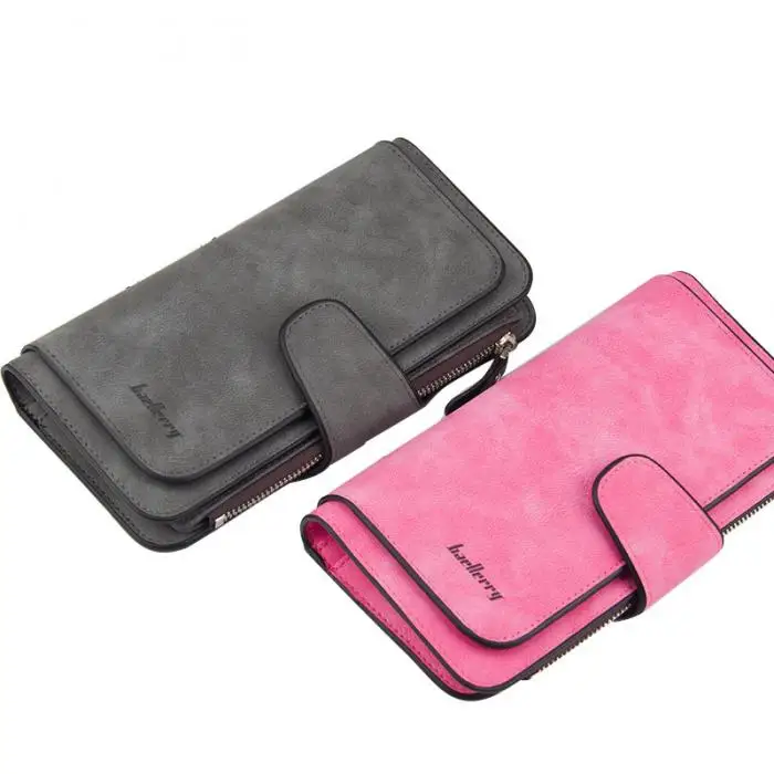 Стиль, Женский кошелек большой вместимости, 3 сложения, кошелек, скраб из искусственной кожи, держатель для денег, монет, карт, кошельки